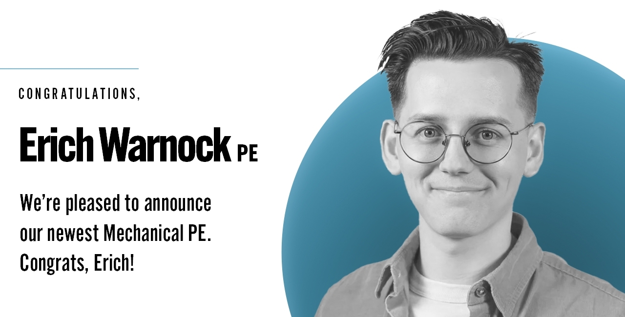 Erich Warnock PE Announcement