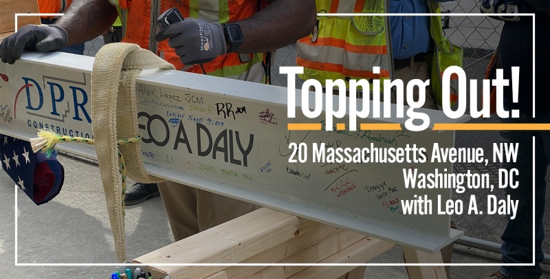 20 Massachusetts Ave NW Topping Out