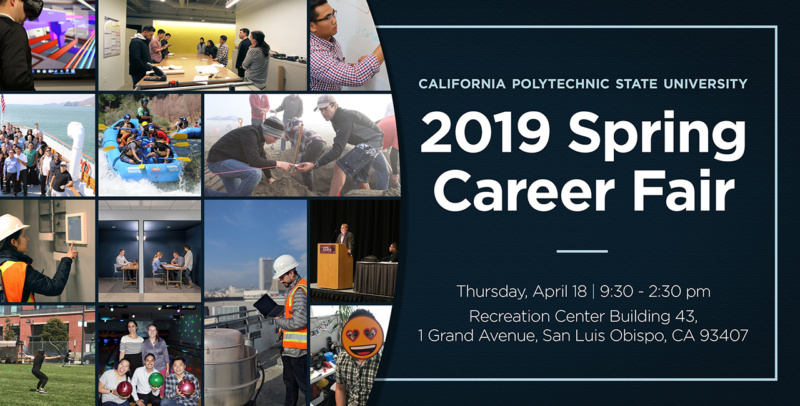 Cal Poly 2019 Spring Career Fair Social Promo 1280x650