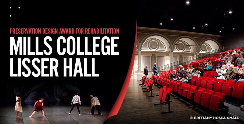 Mills College Lisser Hall Preservation Design Award for Rehabilitation 1280x650