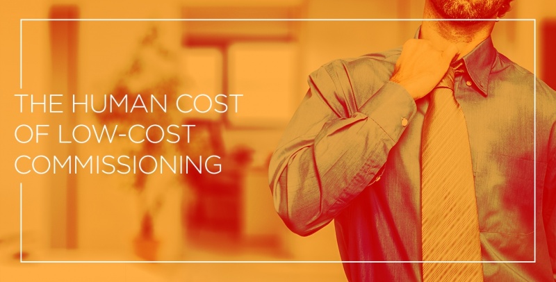 Human Cost Of Low Cost Commissioning Header Graphic