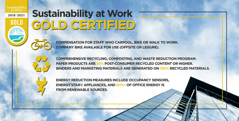 Sustainability At Work Gold Certification Promo